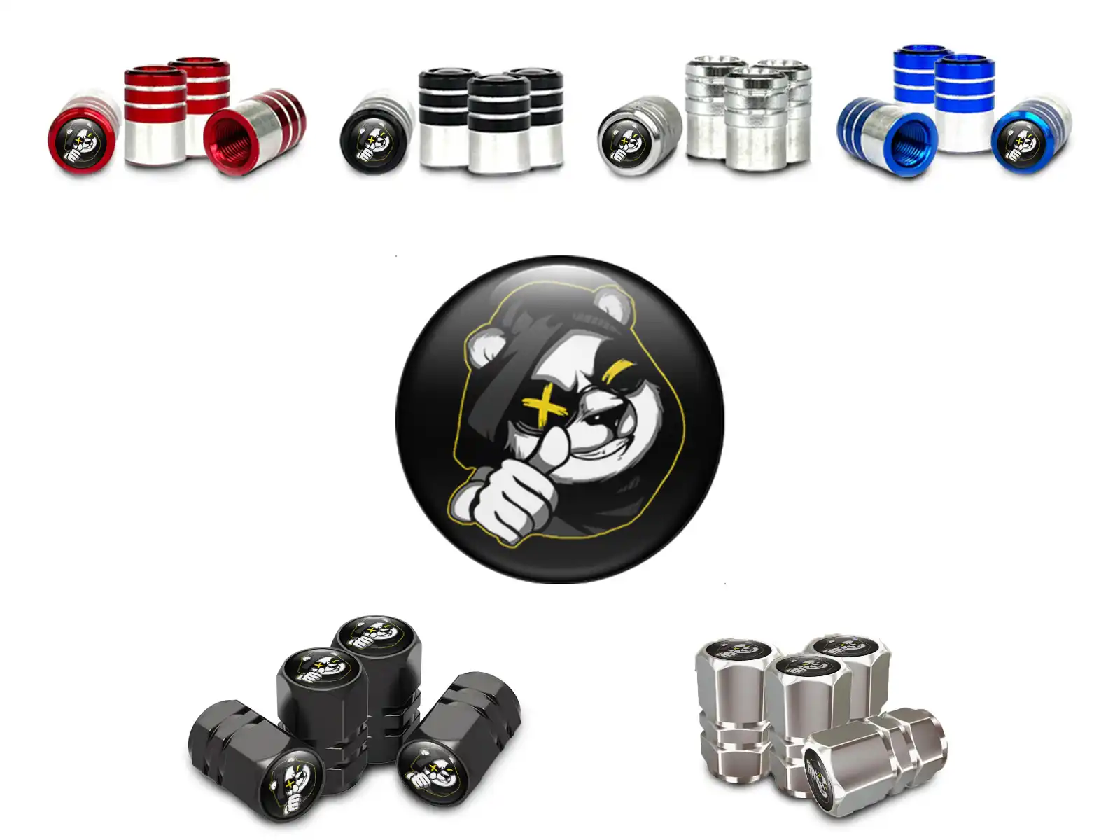 Rims Valve Caps SUVs Universal